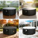 Jungda 90-Inch Round Bar Height Table Cover