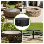 Jungda 90-Inch Round Bar Height Table Cover