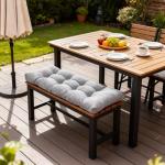 Custom Non-Slip Bench Cushions for Patio & Indoor