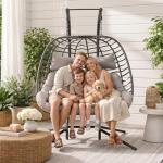 Cozy 2-Person Outdoor Hanging Egg Chair