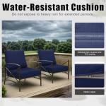 Rainproof 24"x24" Deep Seat Patio Cushions Set