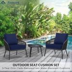 Rainproof 24"x24" Deep Seat Patio Cushions Set