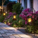 Beautyard Solar Flickering Candle Lanterns - 6 Pack