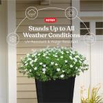 Keter Set of 2 Tall Resin Flower Pots