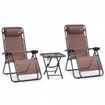 Zero Gravity Chairs Set of 2 with Table
