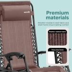 Zero Gravity Chairs Set of 2 with Table