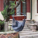 Highwild Hanging Rope Swing Hammock Chair - Grey