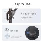 Beige 9'x12' Cantilever Patio Umbrella with Rotation