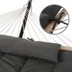 SUNCREAT Double Outdoor Hammock with Stand - Gray