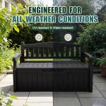 Devoko 80 Gallon Lockable Outdoor Storage Bench