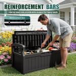 Devoko 80 Gallon Lockable Outdoor Storage Bench