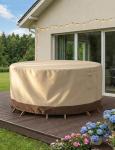 Vailge Waterproof Round Patio Furniture Cover - Beige