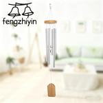 Silver Metal Tube Wind Chime for Outdoor Spaces