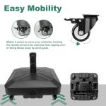 Heavy Duty Patio Umbrella Base with Wheels