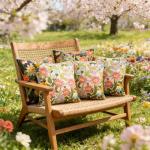 Floral Waterproof Outdoor Pillow Covers - 2 Pack