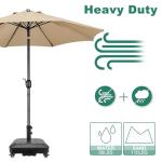 Heavy Duty Patio Umbrella Base with Wheels