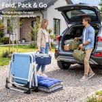 ABORON 4-in-1 Heavy Duty Folding Lounge Chair