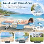 ABORON 4-in-1 Heavy Duty Folding Lounge Chair