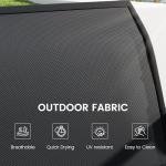 KROFEM Outdoor Glider Bench with High Backrest