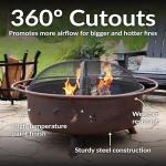Sunnydaze 42-Inch Rustic Steel Fire Pit