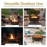 Sunnydaze 42-Inch Rustic Steel Fire Pit