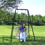 Heavy-Duty Steel Hammock Chair Stand - Black