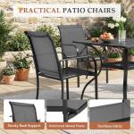 5-Piece Outdoor Dining Set with Umbrella Hole