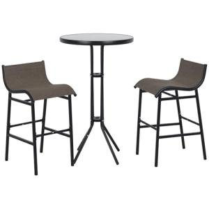 Outsunny 3-Piece Patio Bistro Set for Two