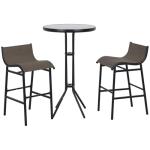 Outsunny 3-Piece Patio Bistro Set for Two