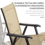 4-Pack Stackable Outdoor Folding Patio Chairs