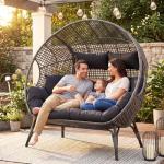 NICESOUL® Double Egg Chair with Thick Cushions