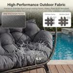 NICESOUL® Double Egg Chair with Thick Cushions