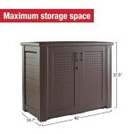 Rubbermaid 123 Gal Outdoor Storage Cabinet