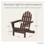 Mahogany Classic Outdoor Adirondack Chair