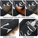 BeneathYourFeet Black Non-Slip Welcome Door Mat