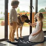 BeneathYourFeet Black Non-Slip Welcome Door Mat