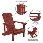 Red Adirondack Chair for Indoor/Outdoor Use