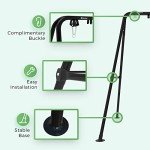 Heavy-Duty Steel Hammock Chair Stand - Black