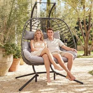Brafab Double Swing Egg Chair with Stand