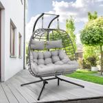 Brafab Double Swing Egg Chair with Stand