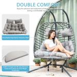 Brafab Double Swing Egg Chair with Stand