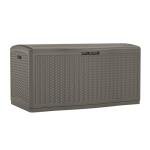 Stoney Wicker Outdoor Deck Box with Hinged Lid