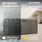 Stoney Wicker Outdoor Deck Box with Hinged Lid