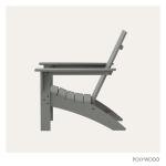 Slate Grey Modern Adirondack Outdoor Chair