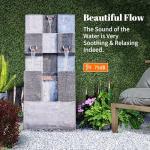 Stylish 3-Tier Outdoor Water Fountain with Lights