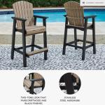 Fairen Trail 30" Outdoor Barstools - Black & Brown