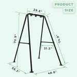 Heavy-Duty Steel Hammock Chair Stand - Black