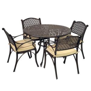 Kinger Home Harmon 5-Piece Aluminum Patio Dining Set