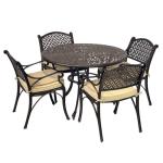 Kinger Home Harmon 5-Piece Aluminum Patio Dining Set