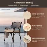 Kinger Home Harmon 5-Piece Aluminum Patio Dining Set